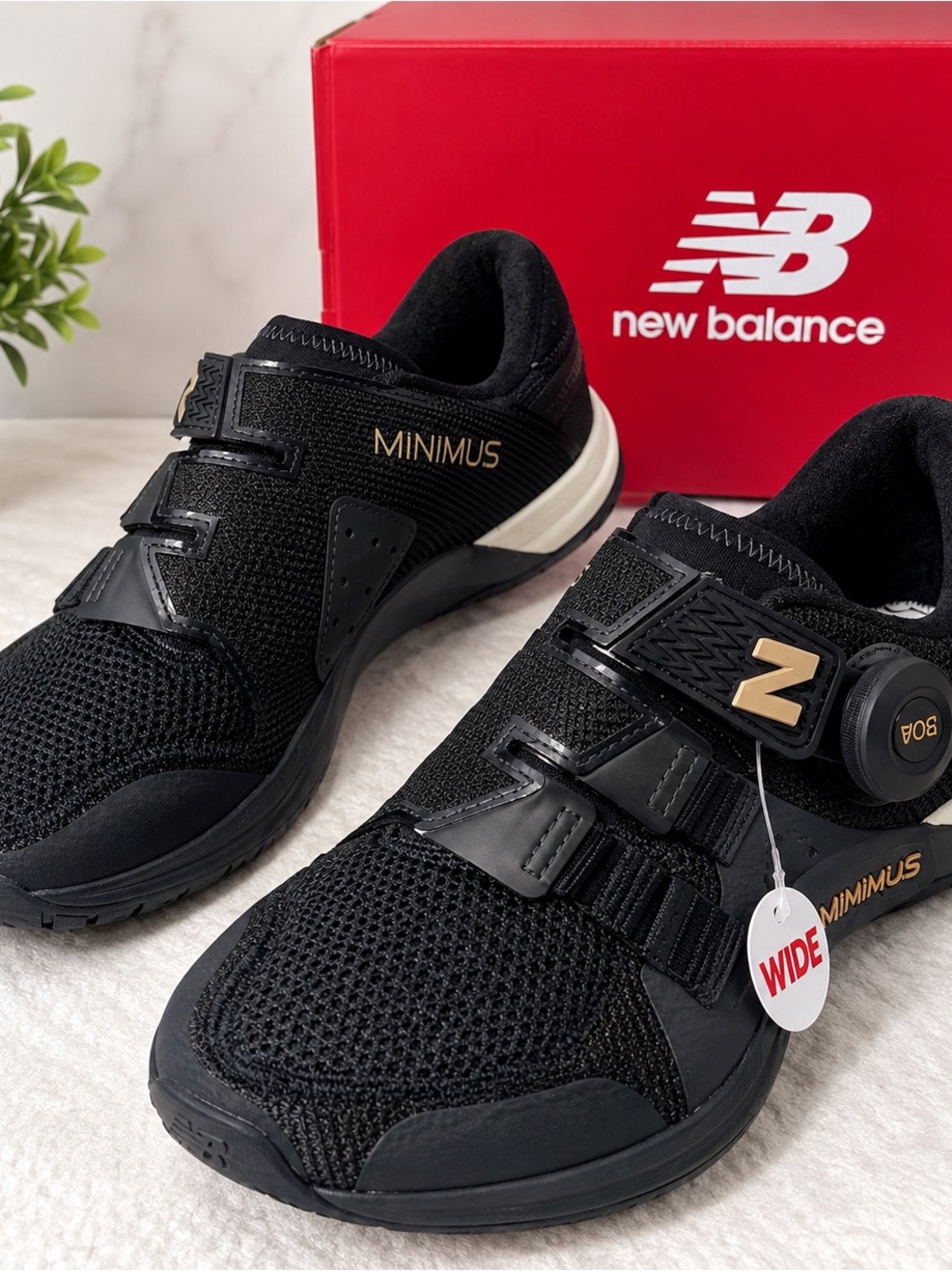 New Balance Minimus TR BOA v2 Women’s 7.5 Wide Black Gold Training Shoes NWT